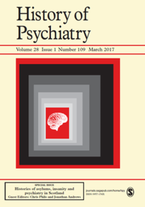 History of Psychiatry Journal Cover